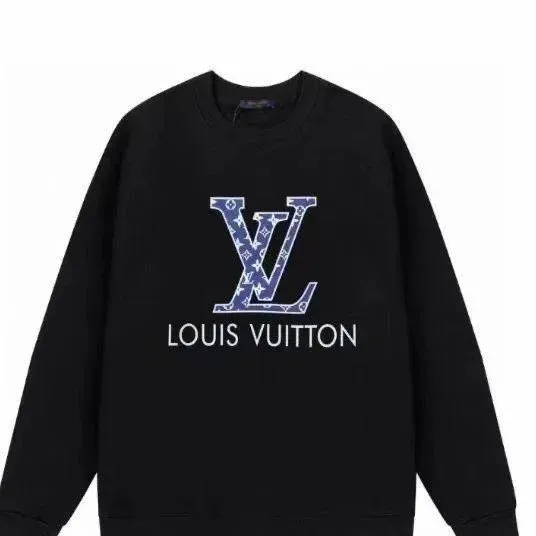 Louis Vuitton Monogram LV Logo Black Hoodie - 1