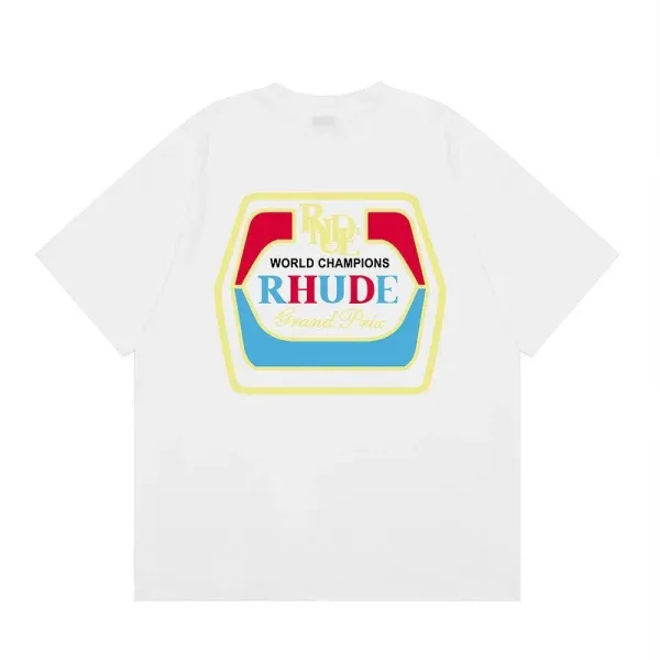 Rhude World Champions Graphic T-Shirt White - 1