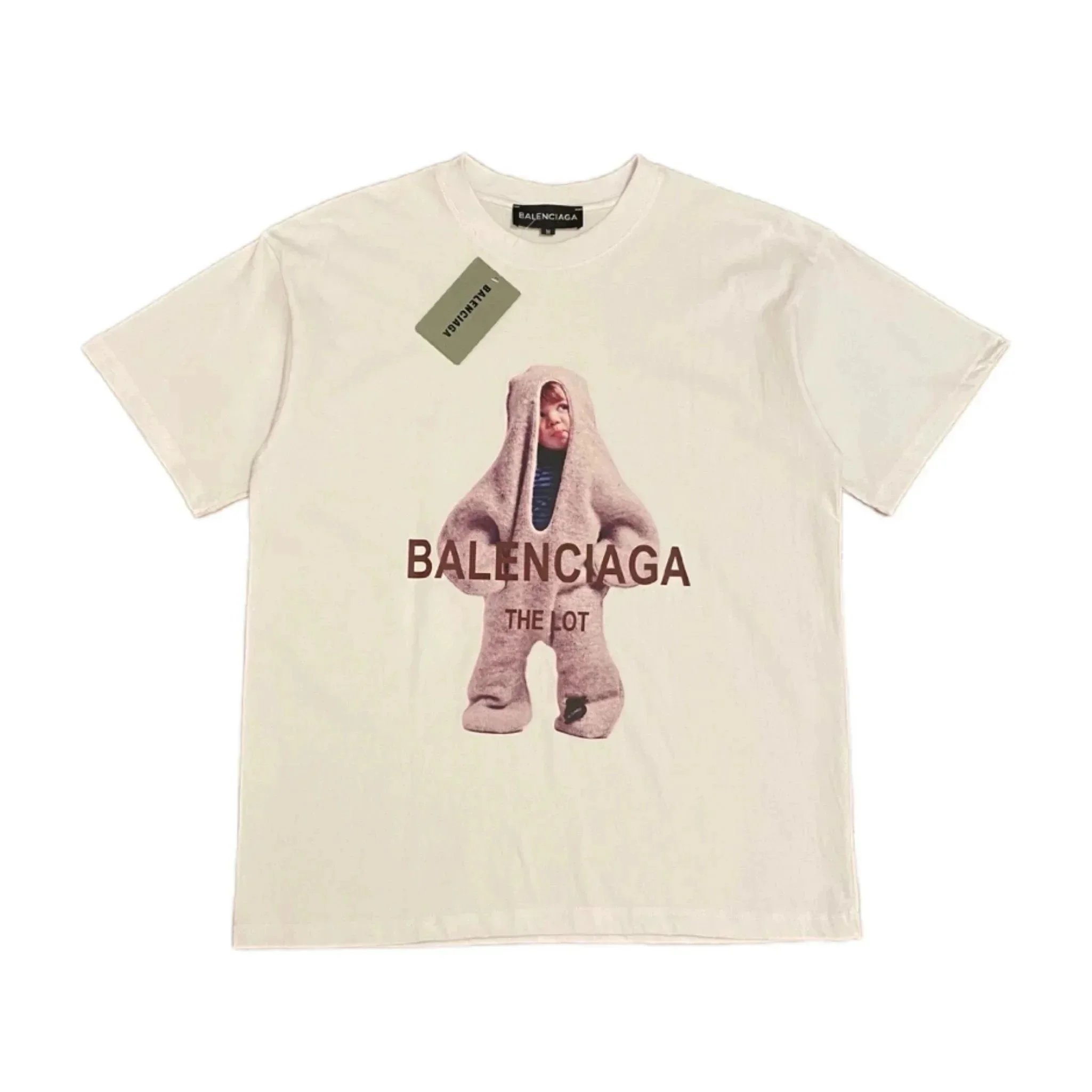 Balenciaga The Lot T-Shirt Beige - 1