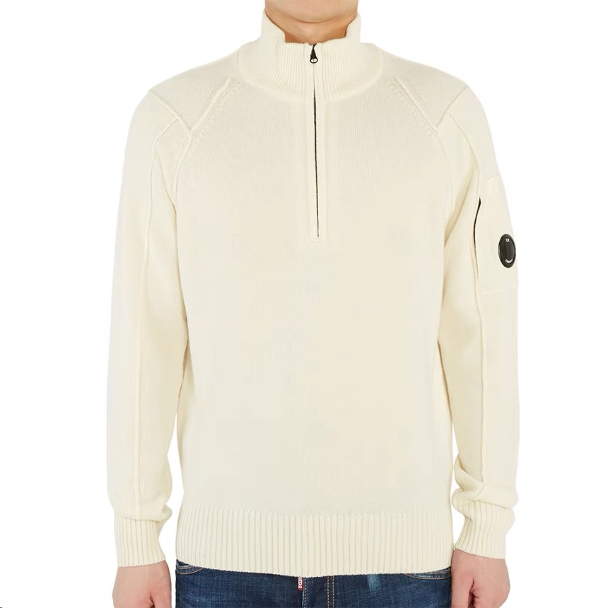 Stone Island Half-Zip Knit Sweater Navy - 4
