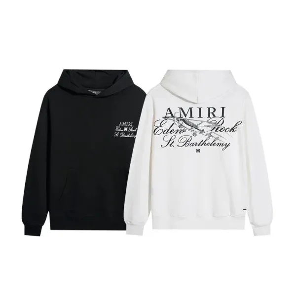 Amiri Tie-Dye Sleeve Hoodie Black - 4