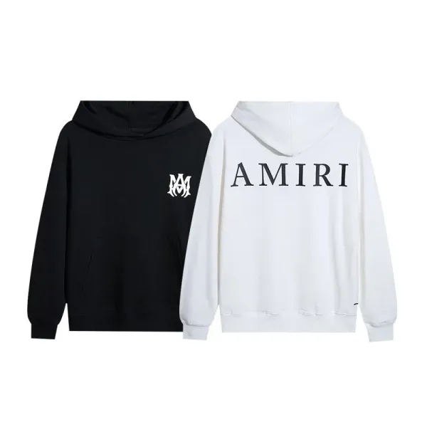 Amiri Tie-Dye Sleeve Hoodie Black - 5