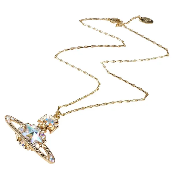 Vivienne Westwood Orb Star Pendant Necklace Gold Multicolor - 3