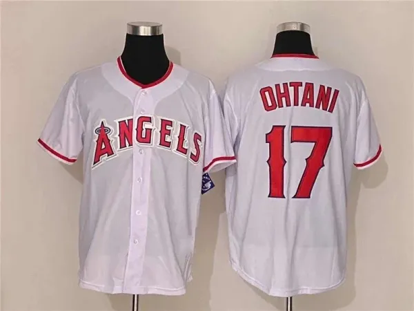Los Angeles Angels Shohei Ohtani #17 White Baseball Jersey - 1