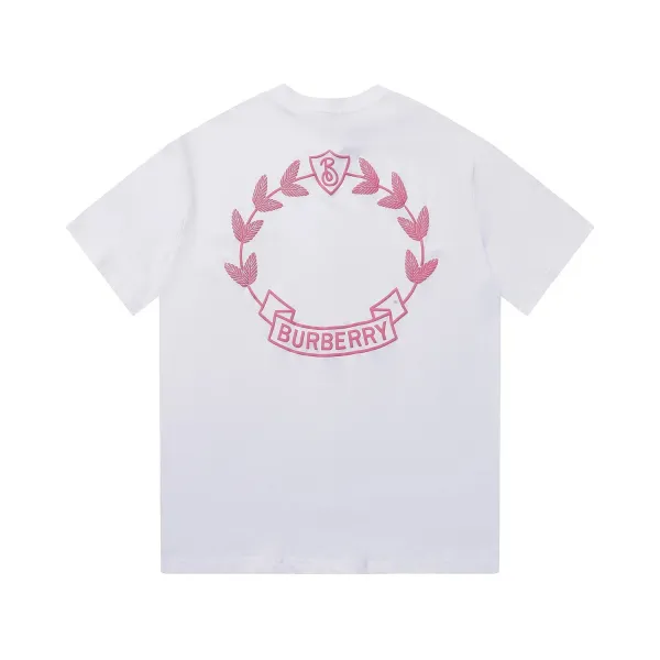 Burberry Laurel Wreath Print White T-Shirt - 1