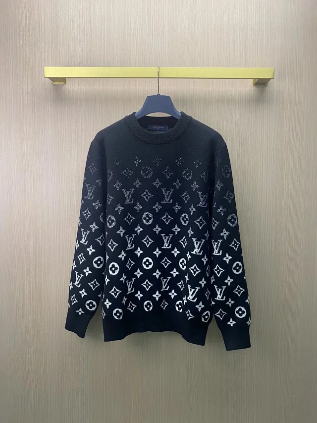 Louis Vuitton Knitwear Crewneck monogram knit sweater product detail image 10