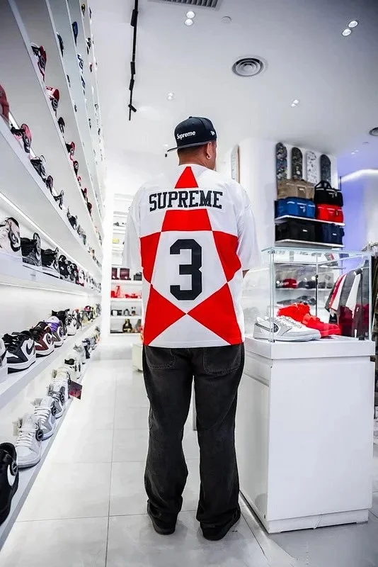 Supreme Football Jerseys Number 3 star-panel jersey product detail image 7