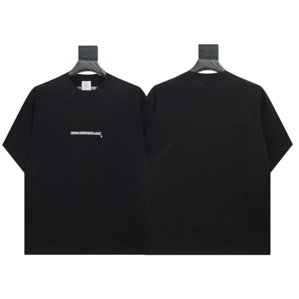 Vetements Web Address T-Shirt Black - 1