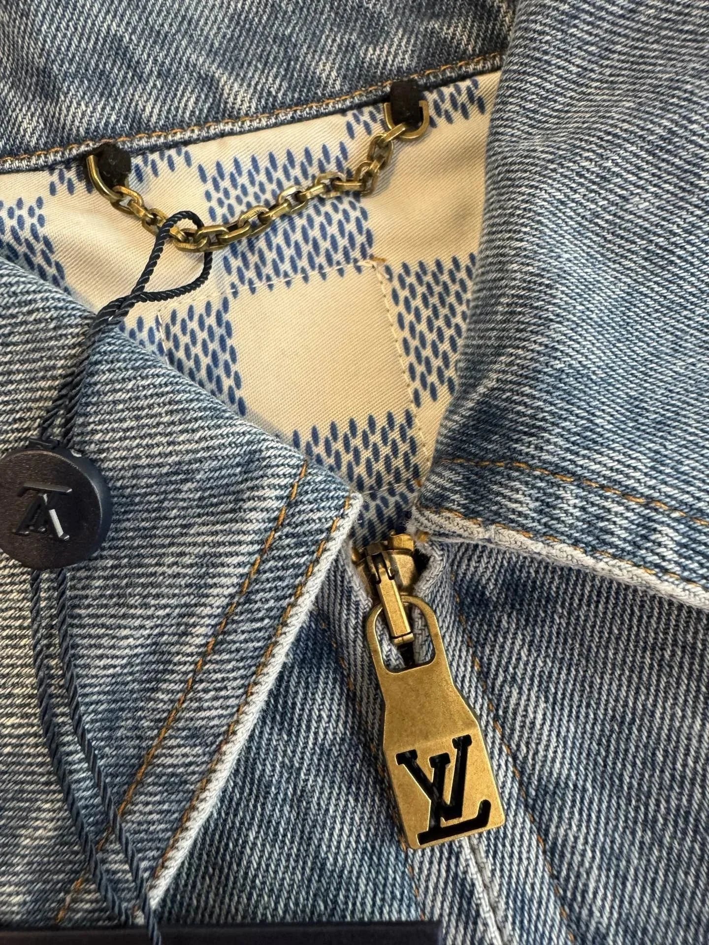 Louis Vuitton LV Monogram Denim Jacket Blue - 4