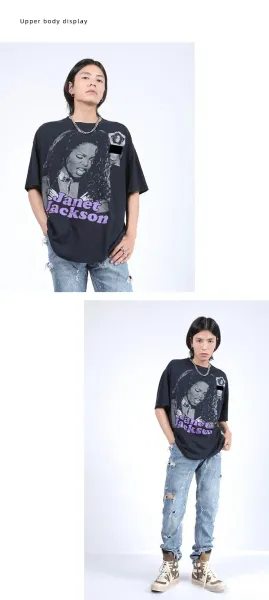 Gallery Dept. Janet Jackson Graphic Tee Navy - 5