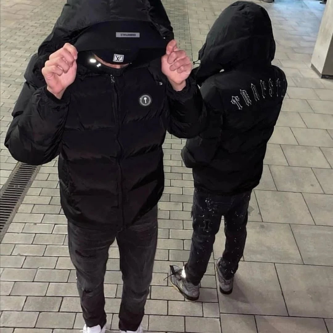 Trapstar Puffer Hooded Jacket Black - 6