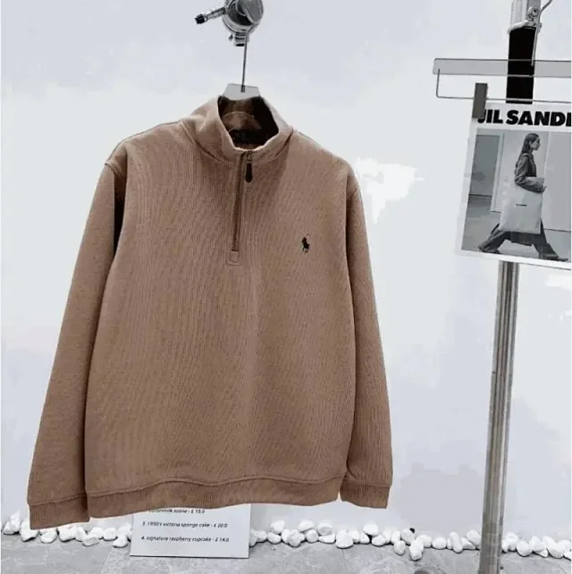 Polo Ralph Lauren Hoodies & Sweatshirts Quarter-Zip Mock-Neck Sweatshirt with Embroidered Pony product detail image 1