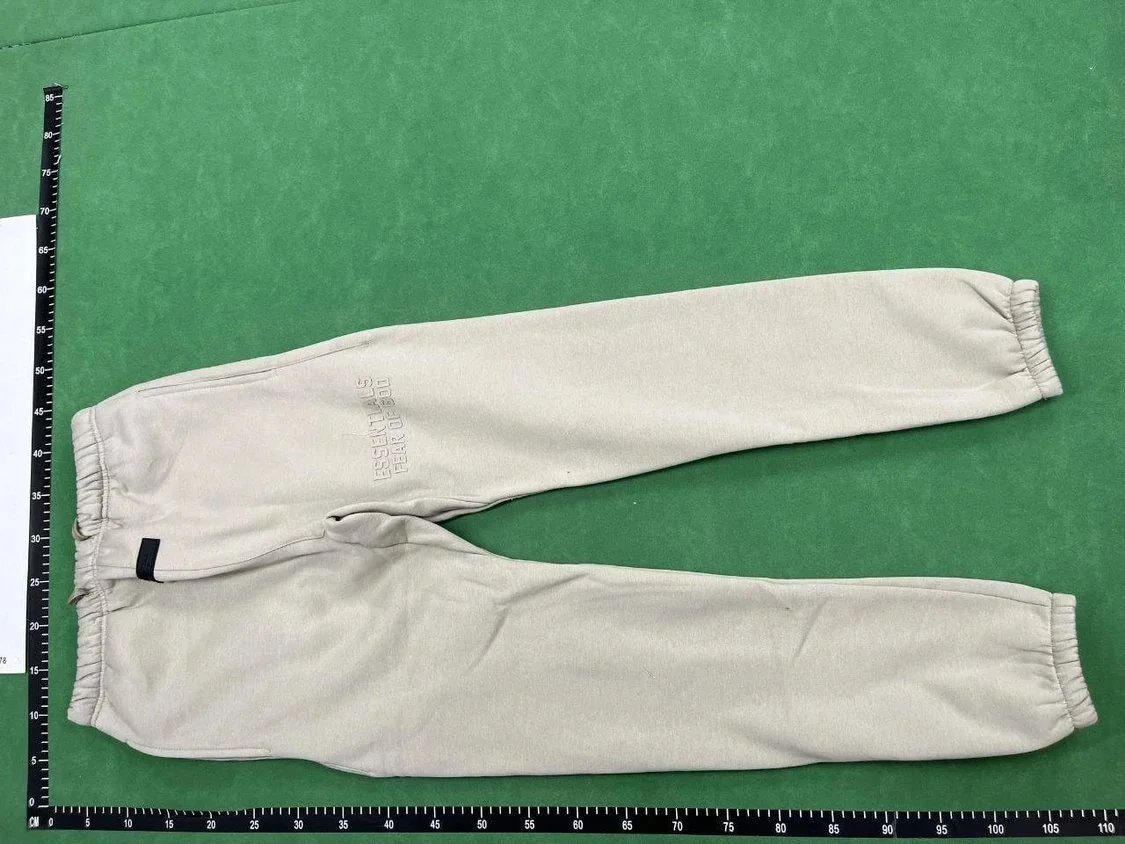 Fear of God Essentials Beige Hoodie and Sweatpants Set - 11