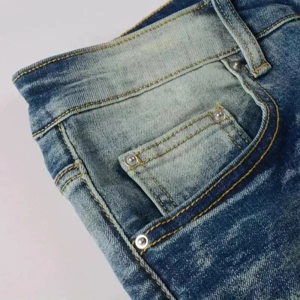 Amiri Distressed Black Slim Fit Jeans - 9
