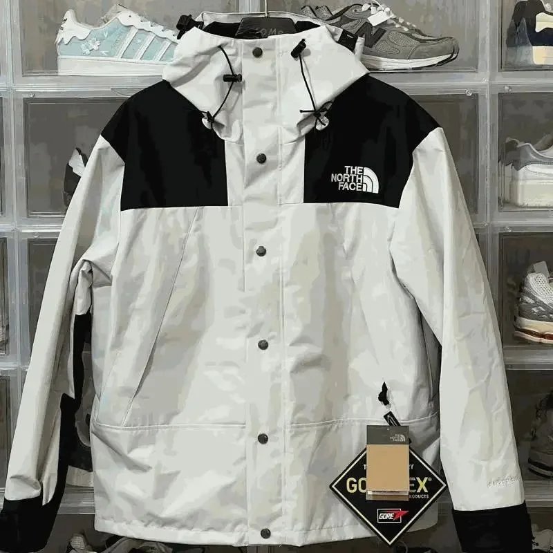 The North Face White and Black Mountain Jacket