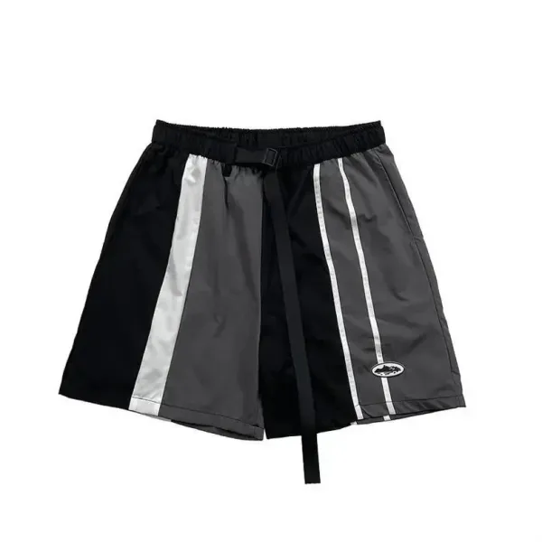 Off-White Industrial Stripe Shorts Black/Gray/White - 8