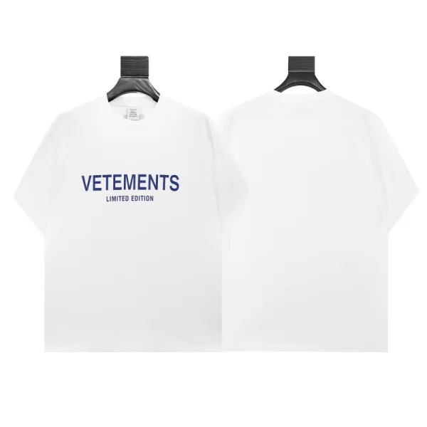 Vetements Limited Edition Logo Print White T-Shirt - 1