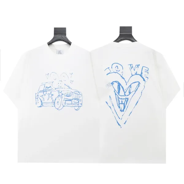 Gallery Dept. Love Car Sketch T-Shirt White - 1