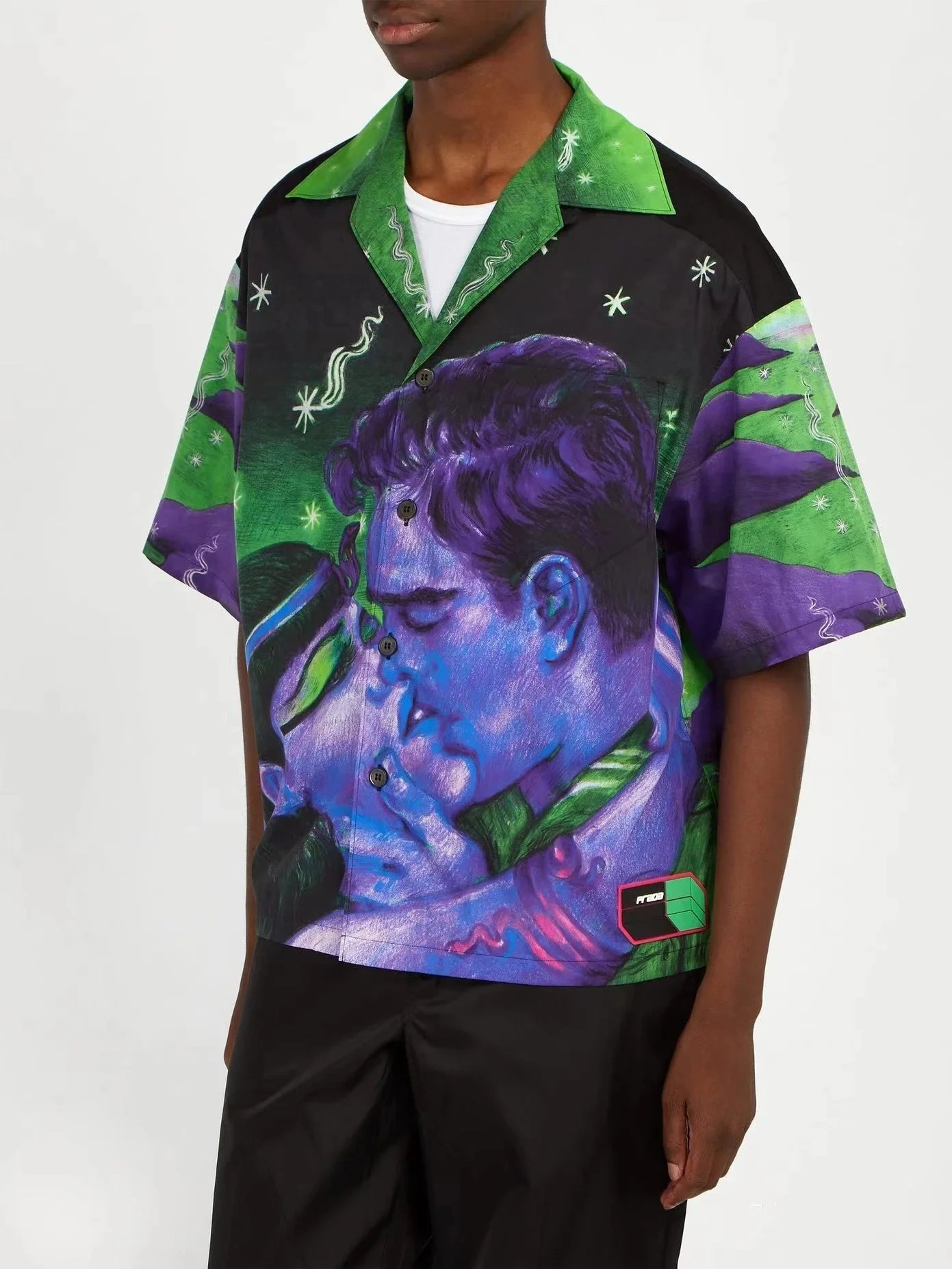 Prada Graphic Print Short-Slee