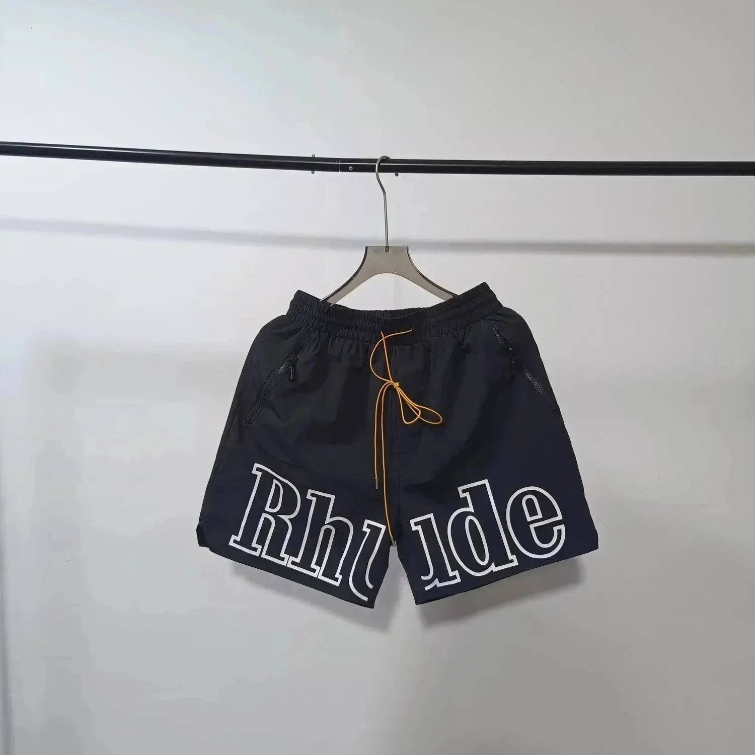 Rhude x Automobili Lamborghini Embroidered Logo Shorts Green - 8
