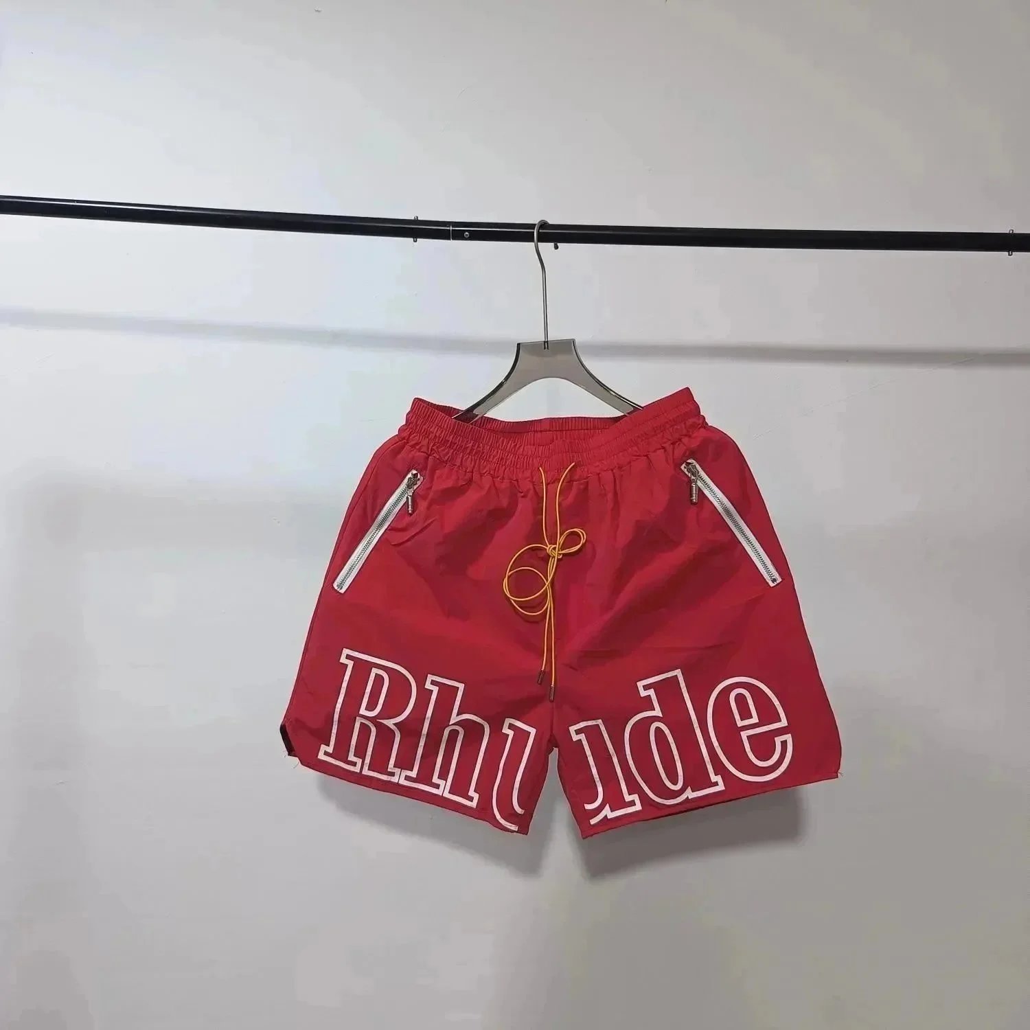 Rhude x Automobili Lamborghini Embroidered Logo Shorts Green - 10