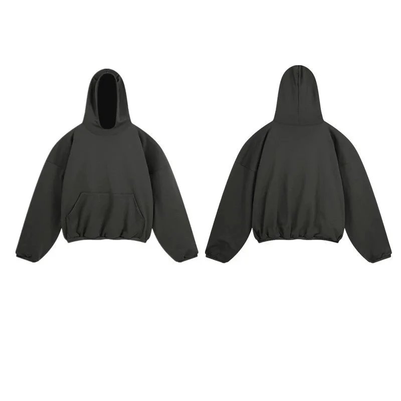 Design Oversized Cropped Hoodie Purple - 10