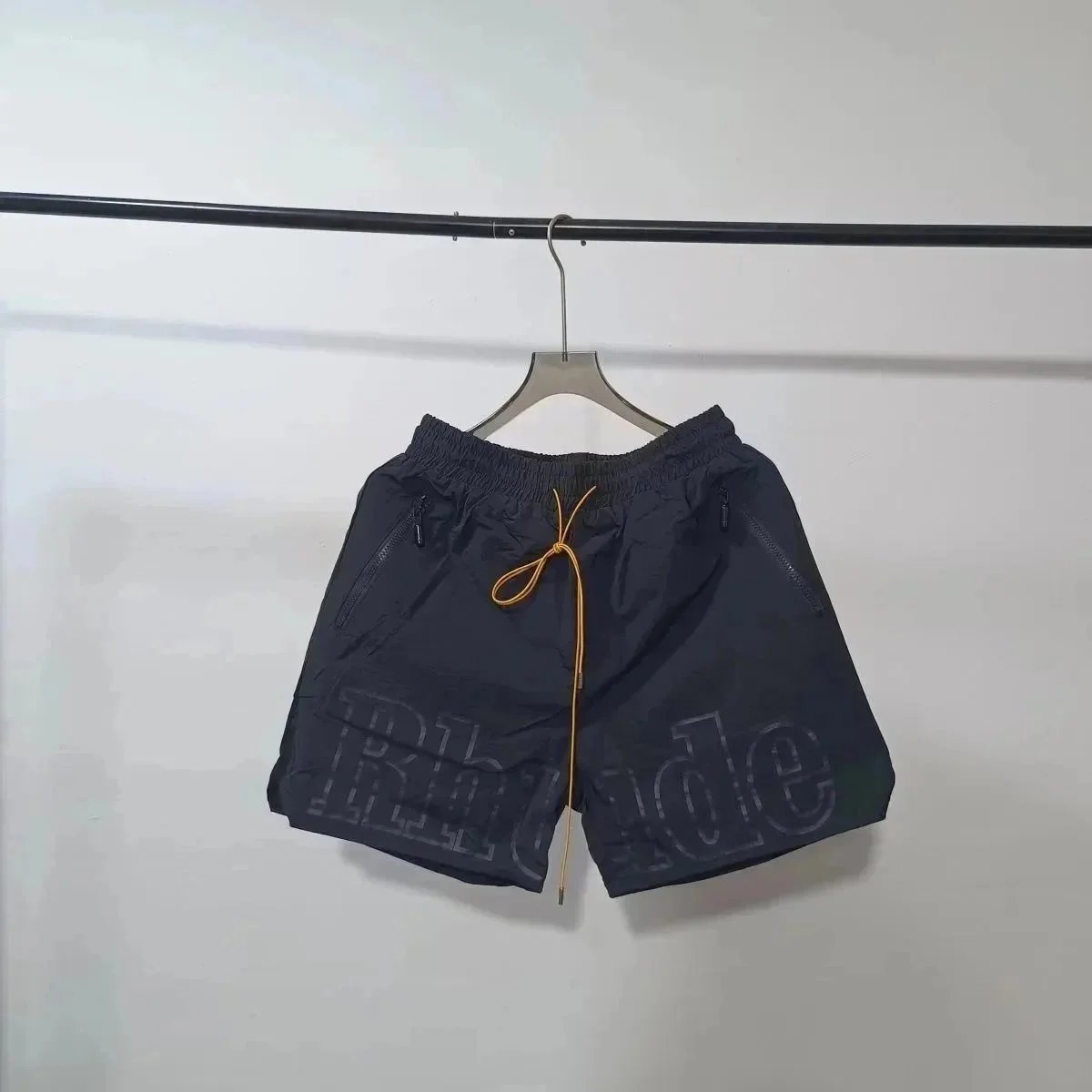 Rhude x Automobili Lamborghini Embroidered Logo Shorts Green - 9