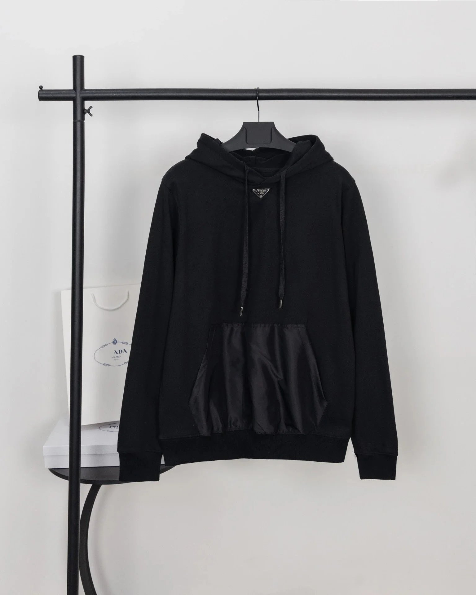 Prada Re-Nylon Hoodie White - 9
