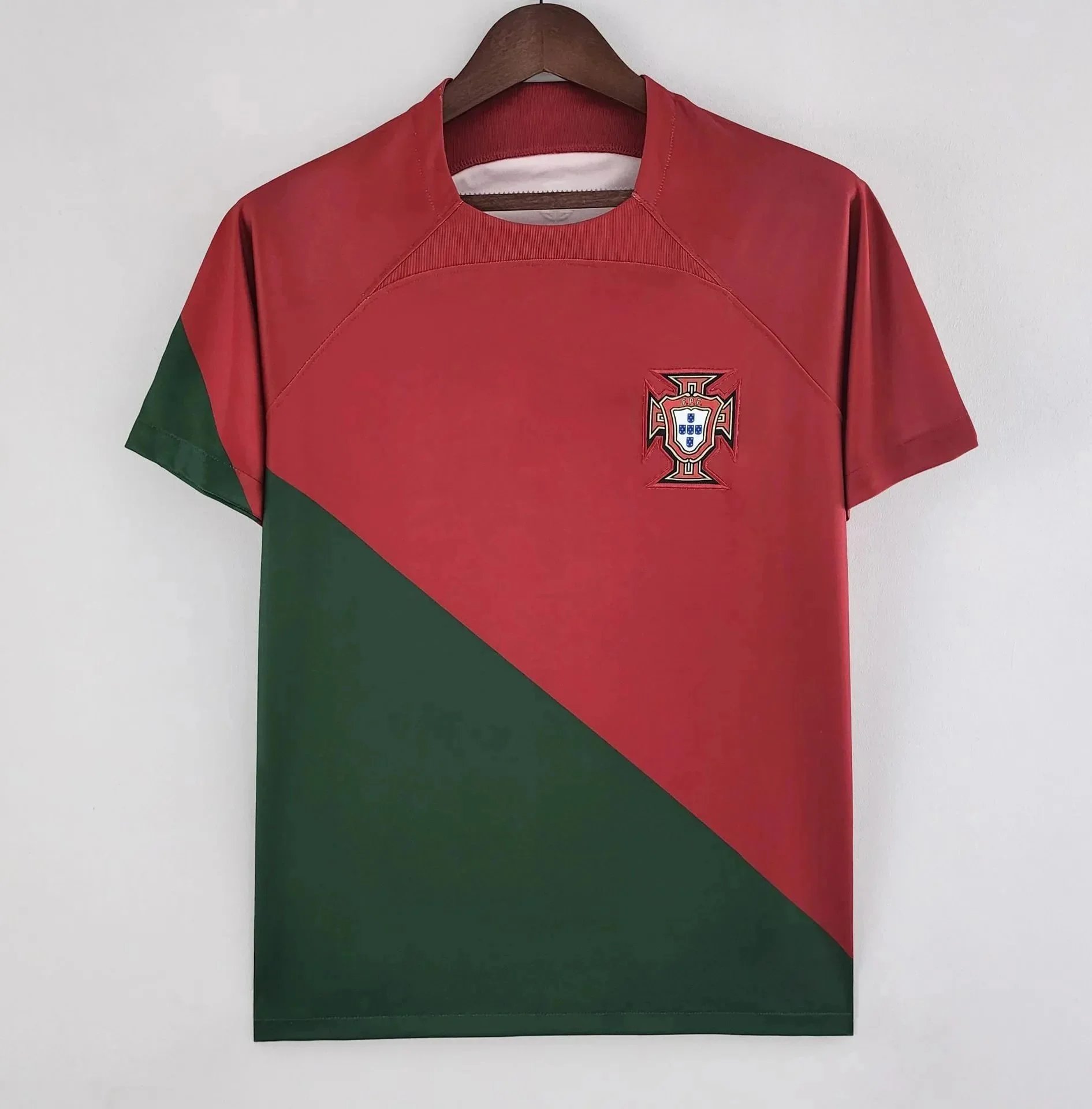Portugal National Team Inspired Jersey Red and Green - 1