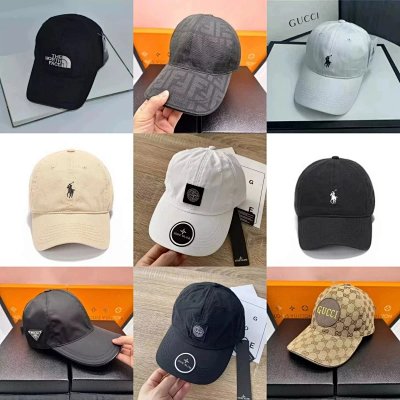 The North Face / Gucci / Ralph Lauren / Stone Island / Prada Caps [40 styles]