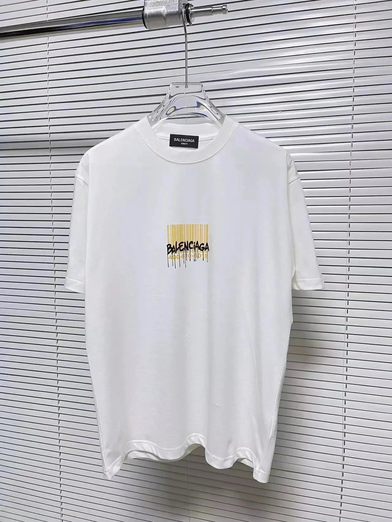 Balenciaga Acid Wash Black T-Shirt with Red Logo - 10