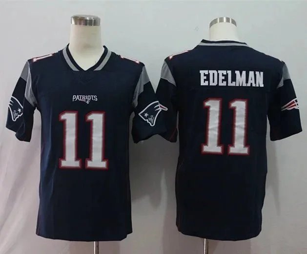 New England Patriots Julian Edelman #11 Replica Jersey Navy Blue - 1