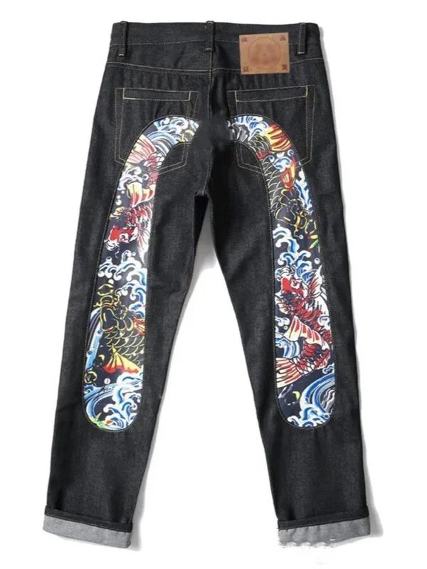 Evisu x Hokusai Great Wave Denim Jeans - 3