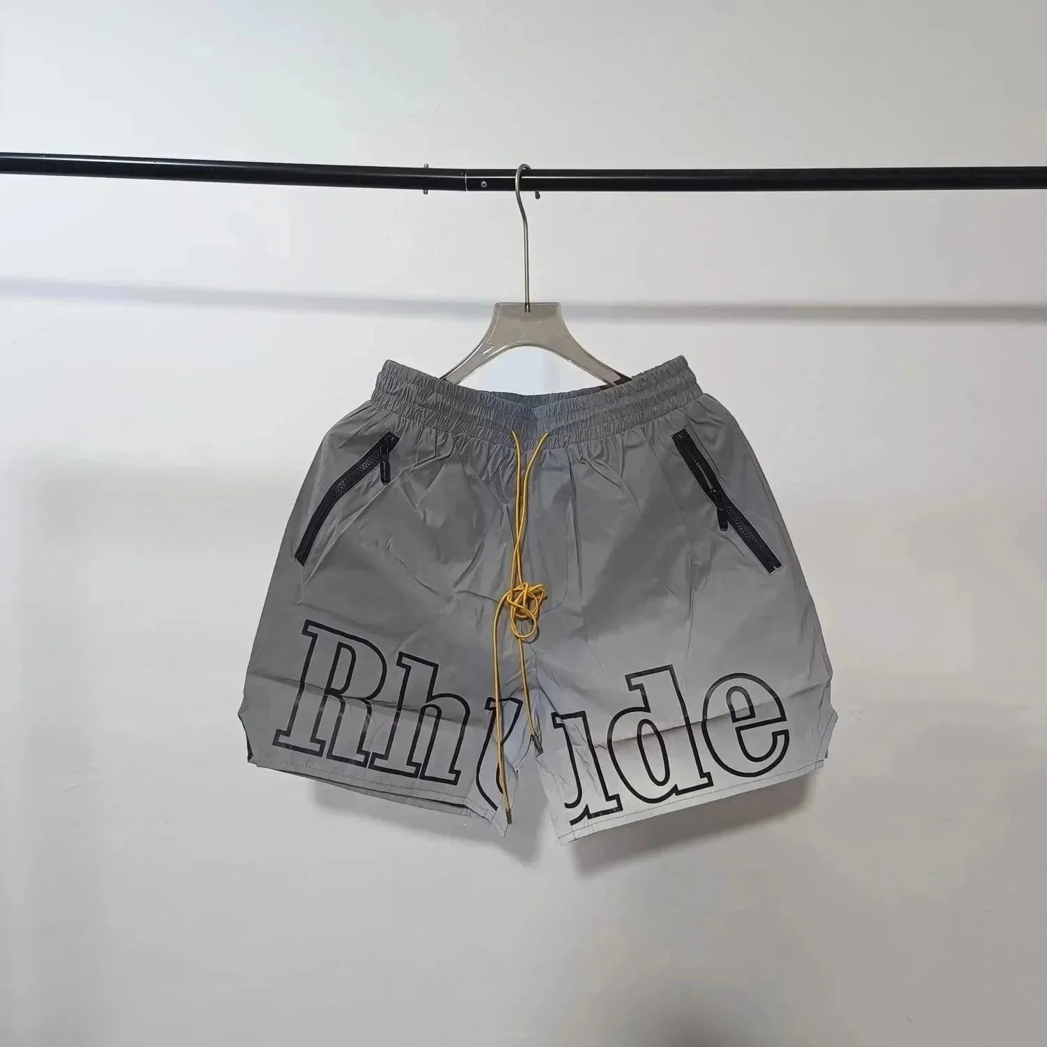 Rhude x Automobili Lamborghini Embroidered Logo Shorts Green - 7