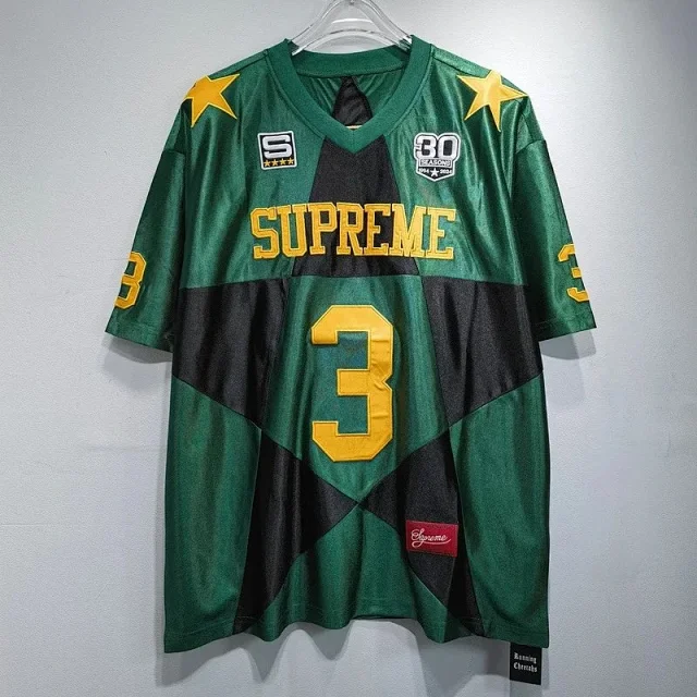 Supreme Football Jerseys Number 3 star-panel jersey product detail image 3