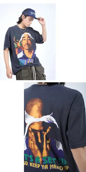 Gallery Dept. Janet Jackson Graphic Tee Navy - 10