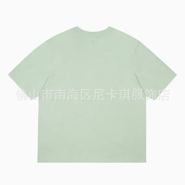 AMI Paris Heart Logo T-Shirt Lavender T-Shirt - 8