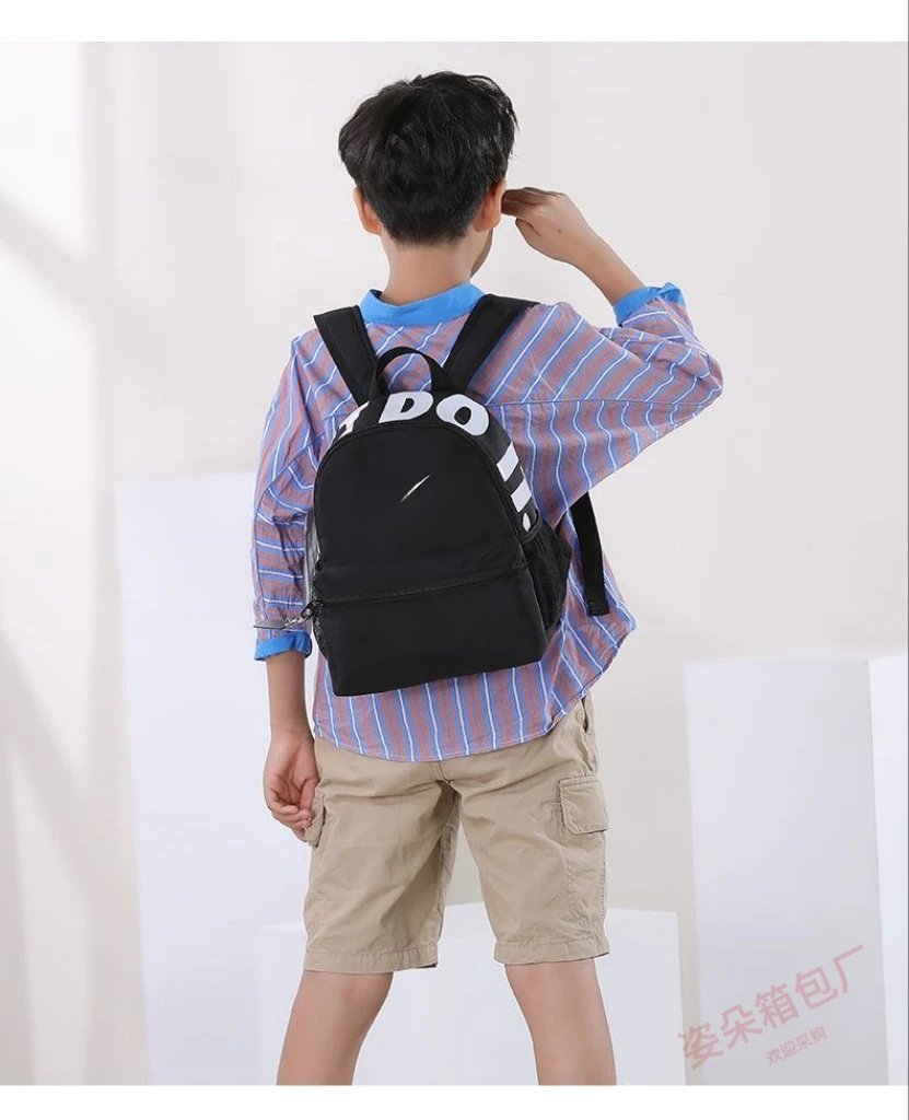 Nike Just Do It Mini Backpack White with Blue and Pink Accents - 18