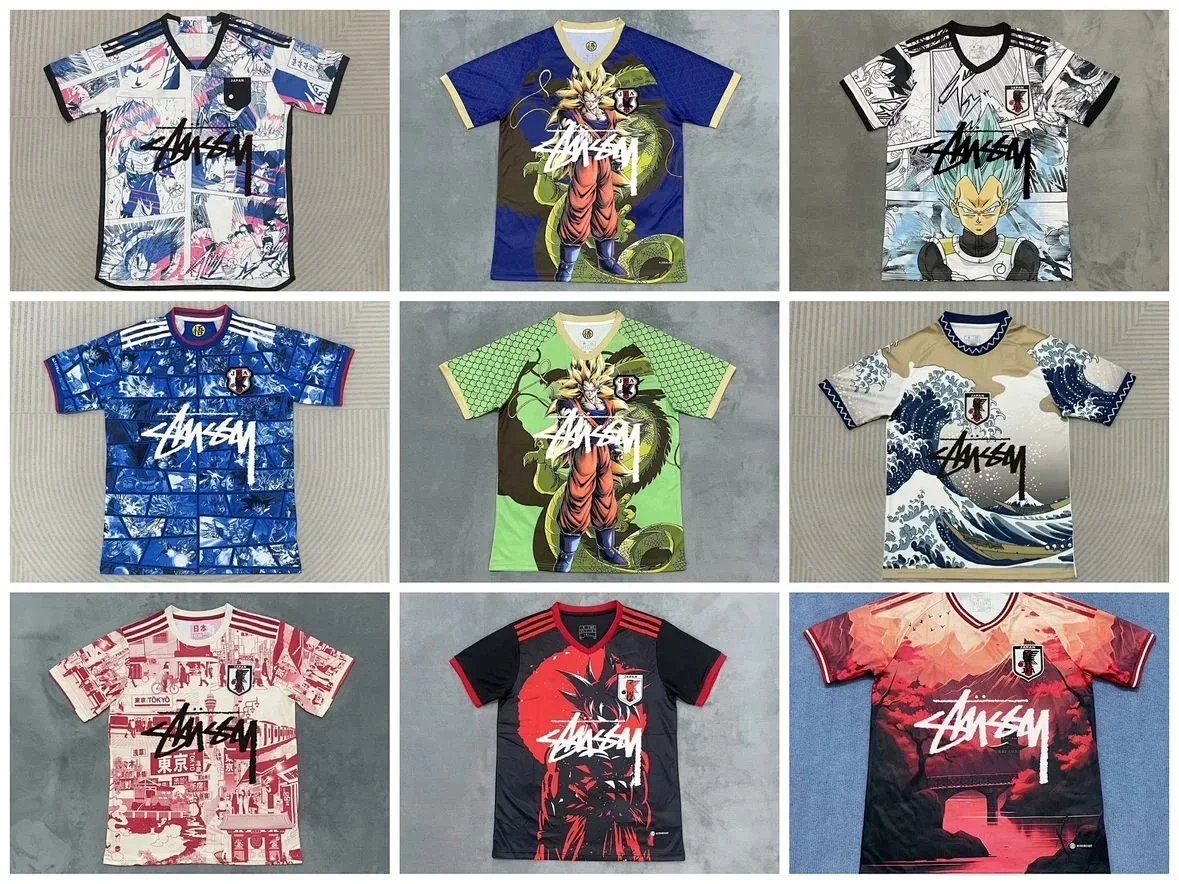 Stussy x JFA Tokusatsu Blue Graphic Polo Polo Shirt product detail 2 in Litbuy spreadsheet finds