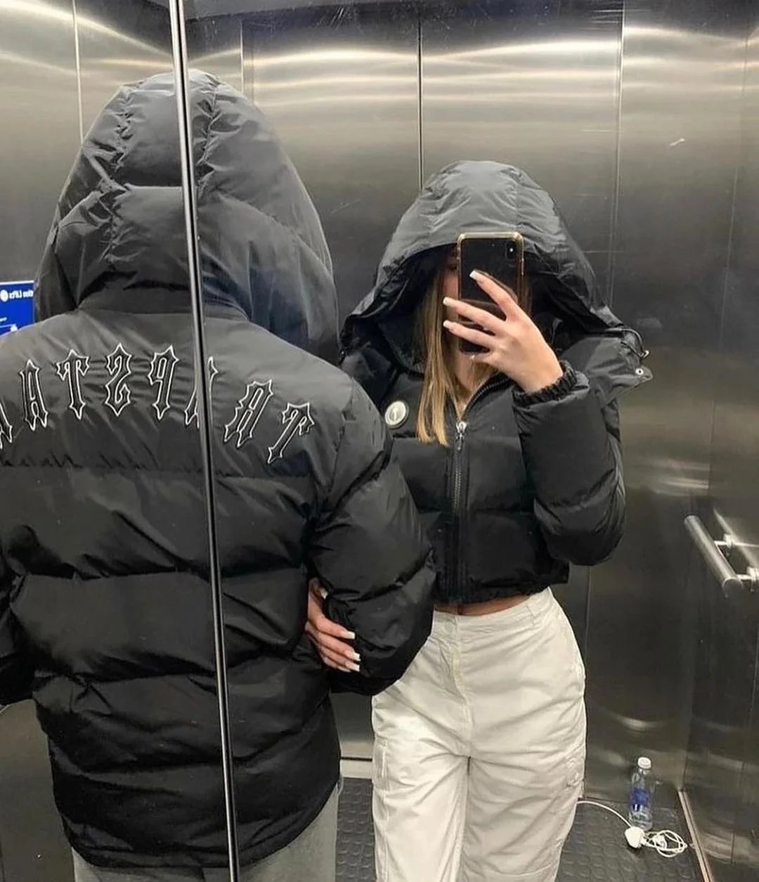 Trapstar Puffer Hooded Jacket Black - 3