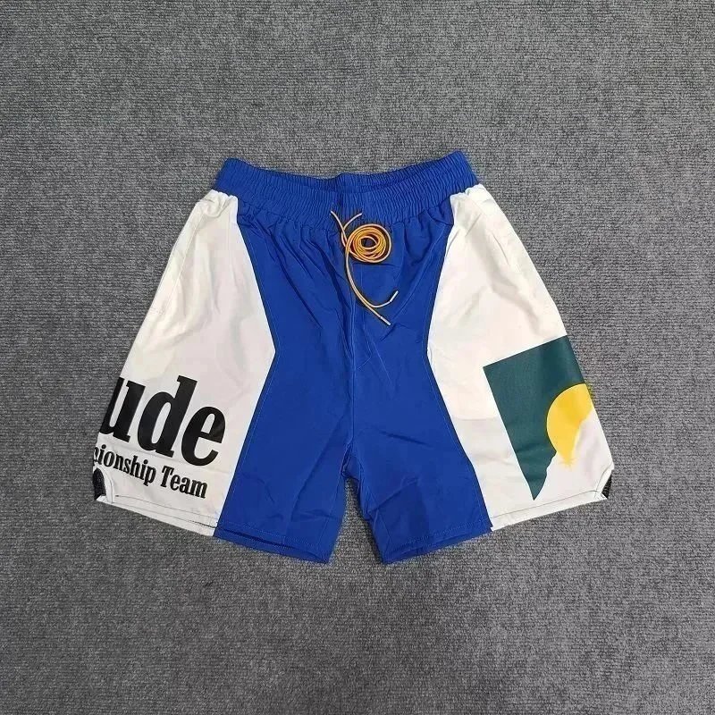 Rhude x Automobili Lamborghini Embroidered Logo Shorts Green - 4