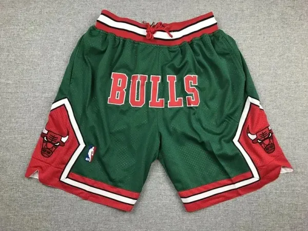Chicago Bulls NBA Mesh Shorts Green/Red - 1