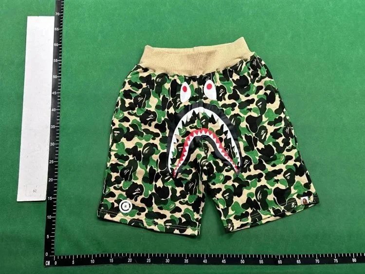 A Bathing Ape Shark Camo Shorts Blue Multicolor - 6