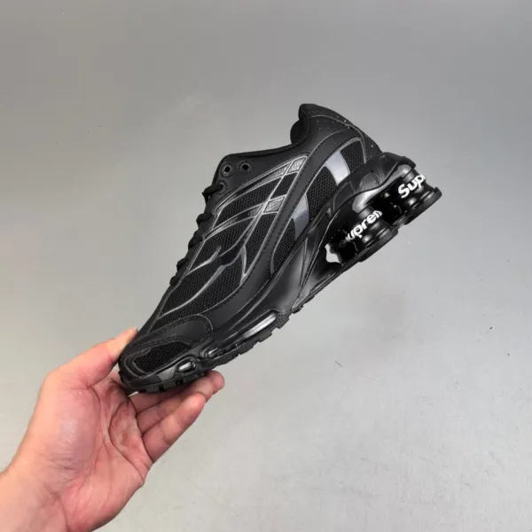 Nike Shox R4 Black Yellow Gold Sneakers - 14