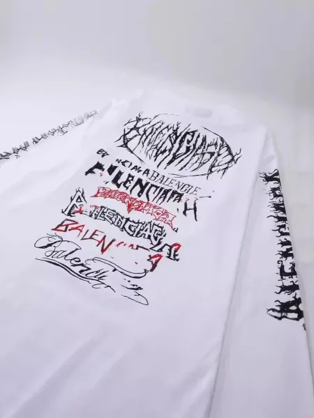 Balenciaga Multi-Logo Print Oversized T-Shirt Pink - 5