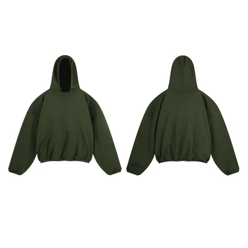 Design Oversized Cropped Hoodie Purple - 9