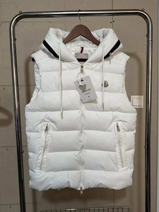 Moncler Vests Hooded puffer vest product detail image 4