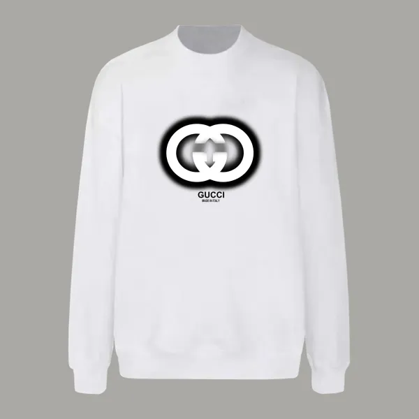 Gucci Double G Logo White Hoodie - 1