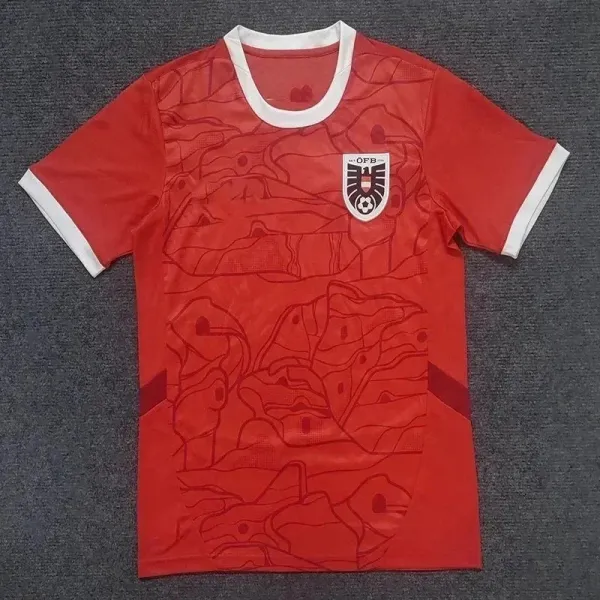 Austria National Team 2024 Home Jersey Red - 1