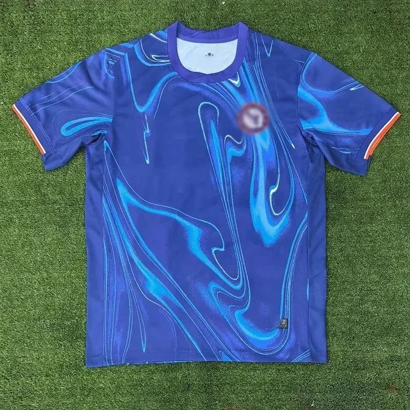 Adidas x Parley Ocean Plastic Jersey Blue Swirl Pattern Football Shirt - 1